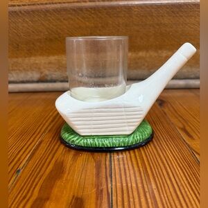 Vintage Ceramic Golf Club Driver Cup Holder for Bathroom Vanity